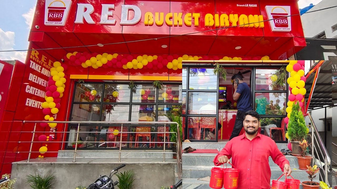 RED Bucket Biryani || New open near LB Nagar Feel the Biryanism