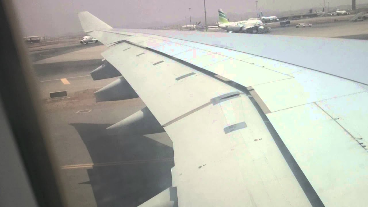 Saudia A330-300 (HZ-AQF), Takeoff from Jeddah King Abdulaziz Int'l Airport