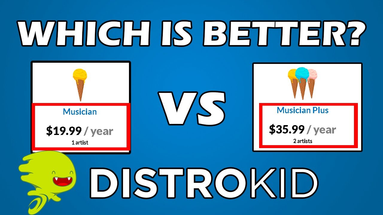 Distrokid: Comparison between Musician and Musician Plus plans