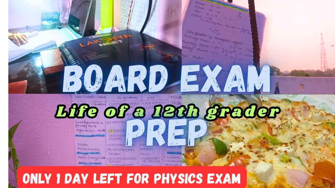 Study vlog preparing for 12th boards|productive study vlog|only 1 day left for boards #study#physics