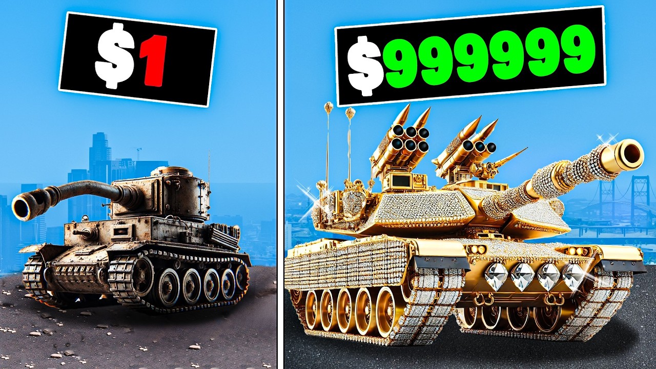 $1 to $1,000,000 Tank in GTA 5