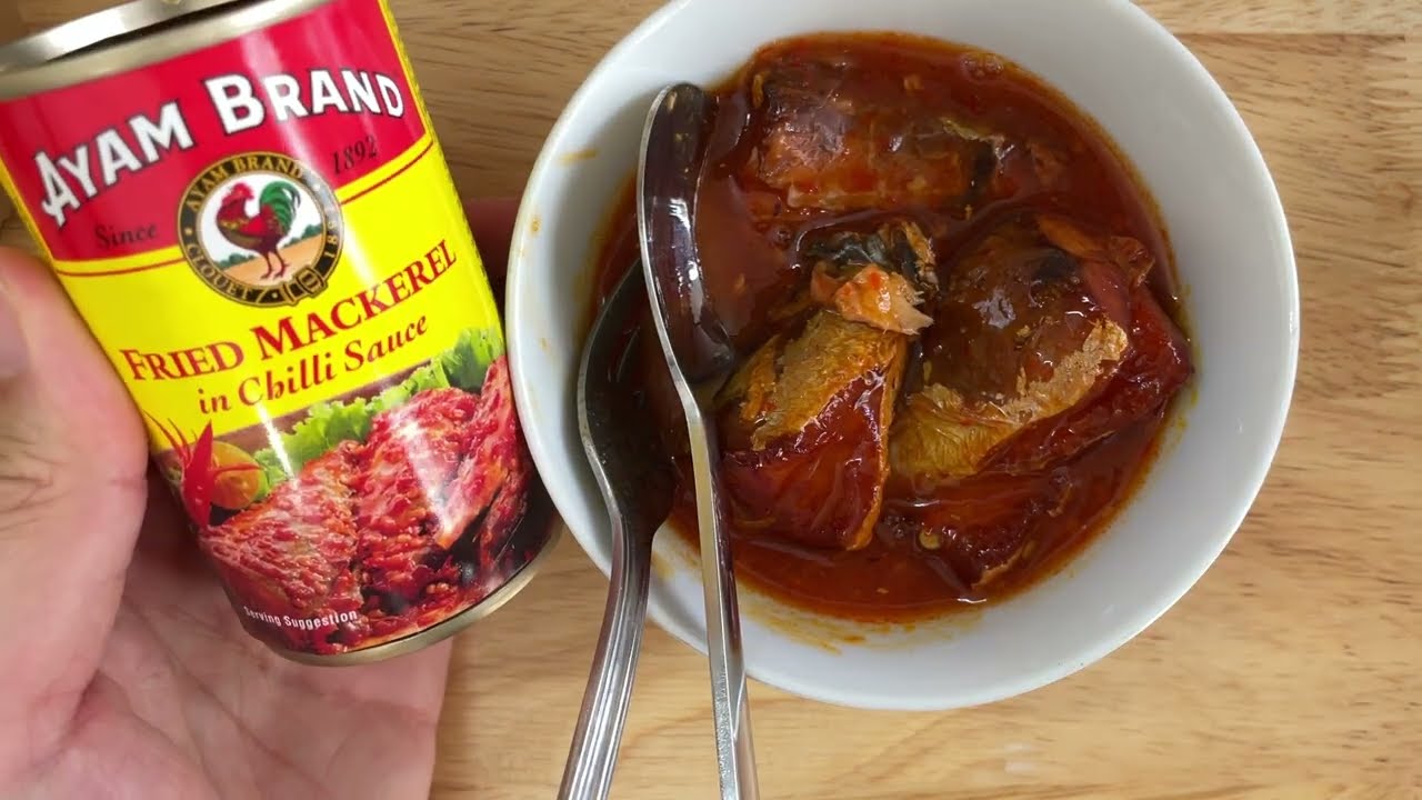 Ayam Brand Fried Mackerel In Chilli Sauce Look & Taste Test
