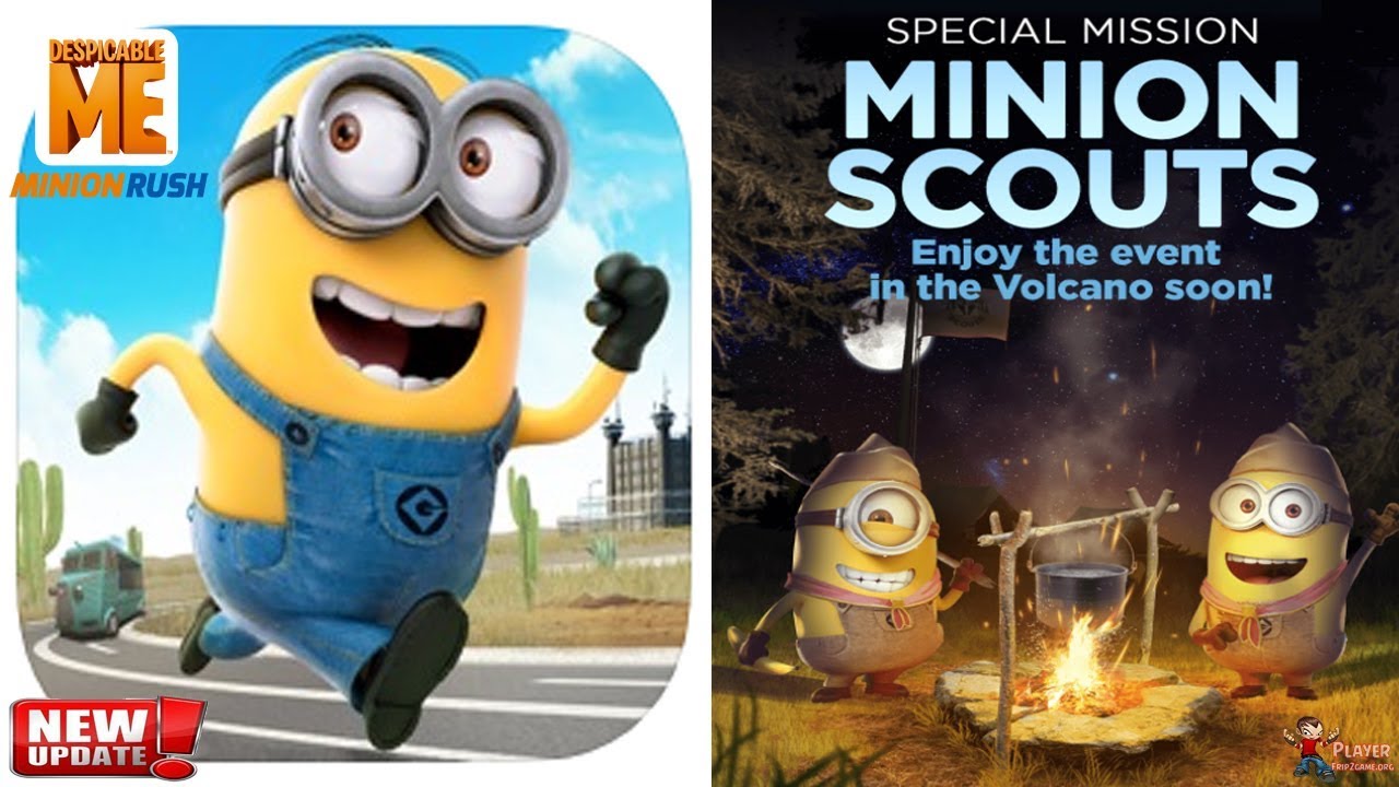 Minion Rush New Update - Stage 1 Complete! Minion Scouts Special Mission In The Volcano