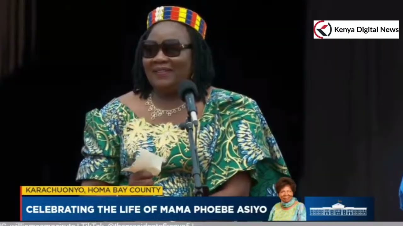 Listen to Ida Odinga's Heartfelt Tribute to Dr. Phoebe Asiyo in Karachuonyo, Homa Bay!!