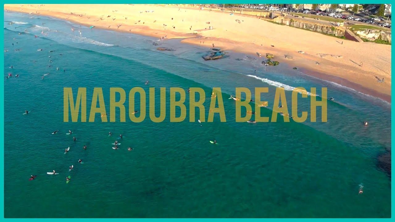 Maroubra Beach Drone Flyover (4K)