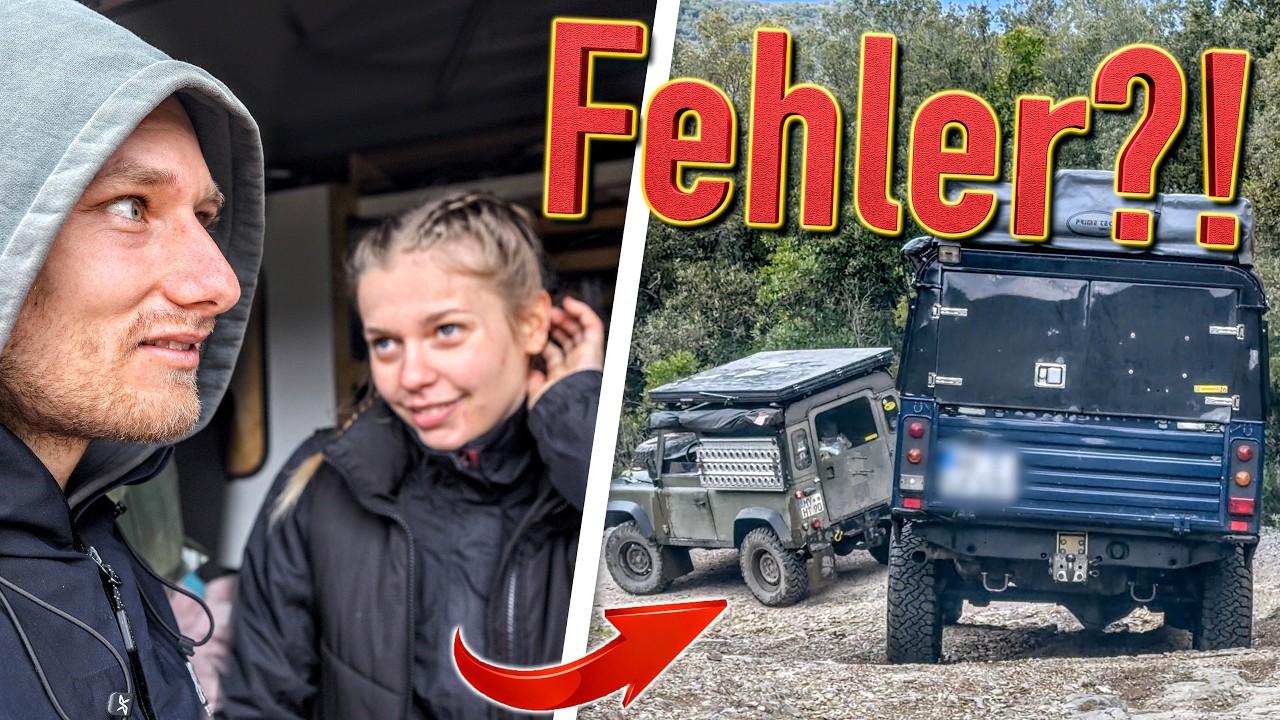 Ist das eine DUMME IDEE?? 🤔 - Wir folgen Defendern ins Gel&auml;nde!! (Vanlife auf Sardinien)