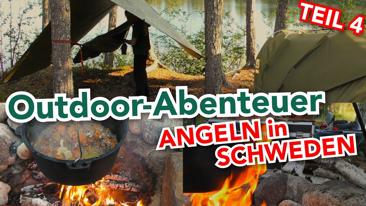 Outdoor-Abenteuer Schweden #4 - ANGELN in SCHWEDEN - #Angeln & #Camping in #Schweden - ANGLERSCHWATZ