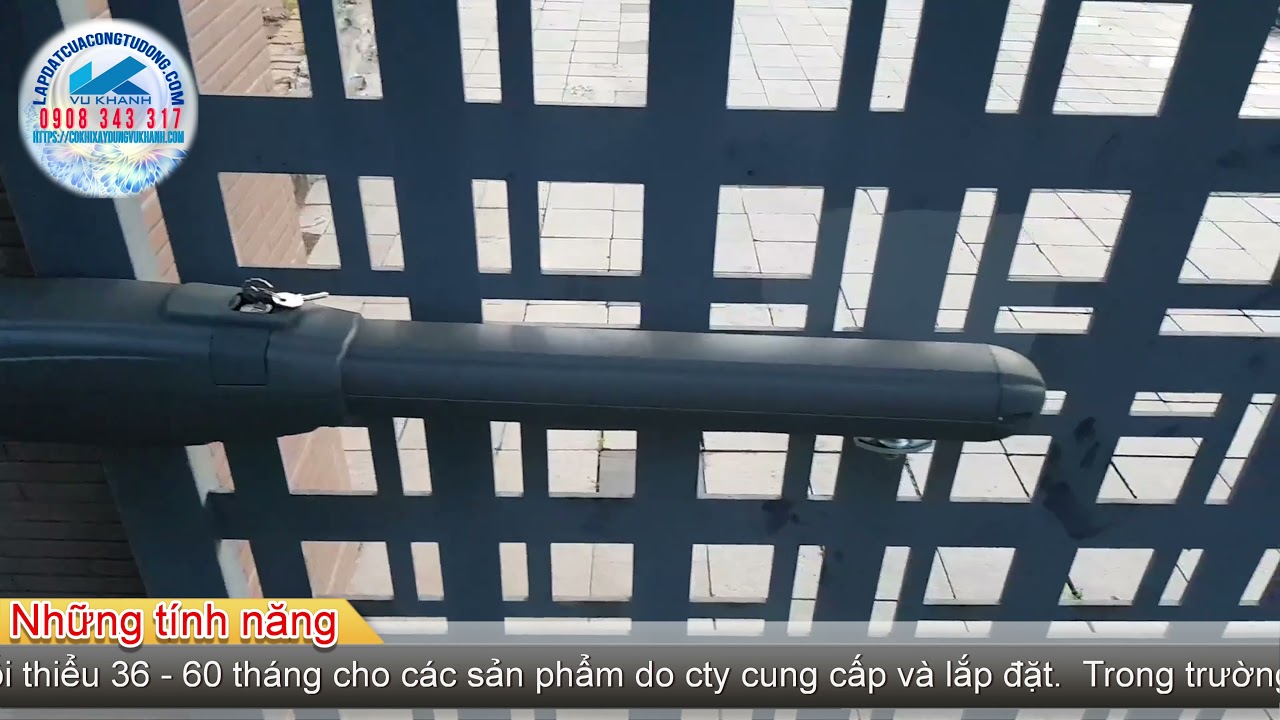 Thay motor cũ, gắn motor mới, cho cổng 2 cánh mở tự động tại Bà Rịa Vũng Tàu