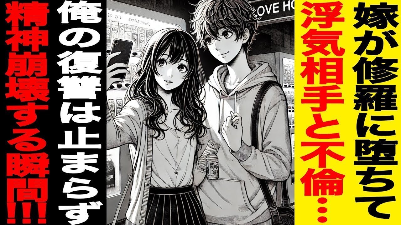 【漫画】嫁が修羅に堕ちて浮気相手と不倫…俺の復讐は止まらず不倫嫁が精神崩壊する瞬間ッッ!!!（修羅場）