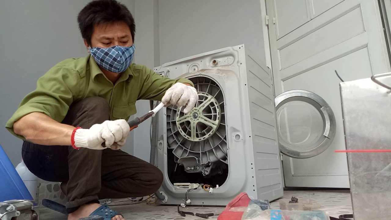 Hướng dẫn thay bi phớt máy giặt lồng ngang Electrolux chi tiết.(1)