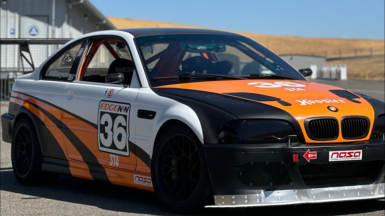 1:22 Lap Thunderhill West St4 Trim E46 M3 Race Car
