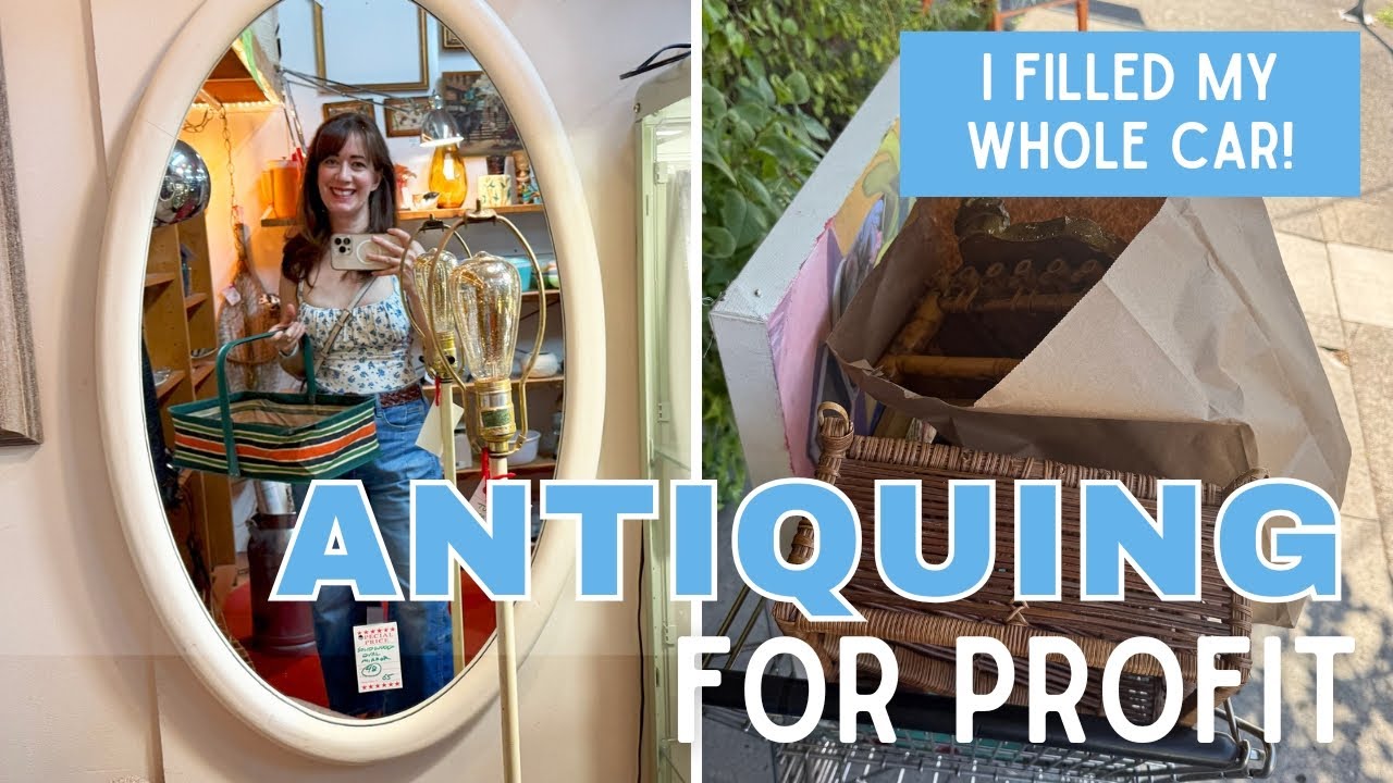 I FILLED MY CAR WITH VINTAGE | Antiquing for Profit | Vintage Haul