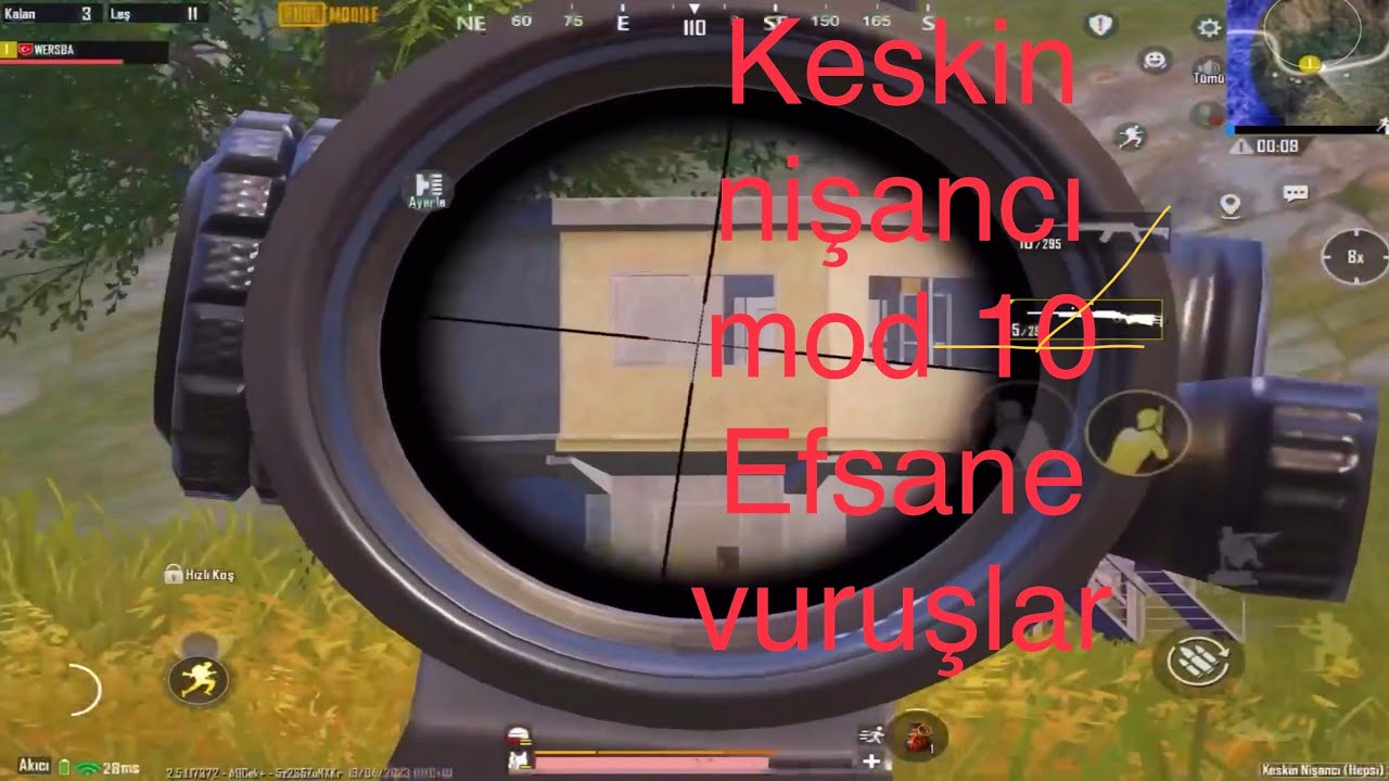 Keskin nişancı modu EFSANE FİGHITLAR (PUBG Mobile)