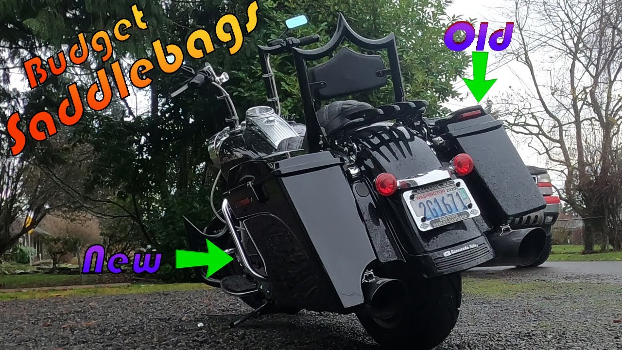 HARLEY DAVIDSON STRETCHED SADDLEBAGS ON A BUDGET - INSTALL - REVIEW - AMAZON BUY - XFMT BRAND (2020)