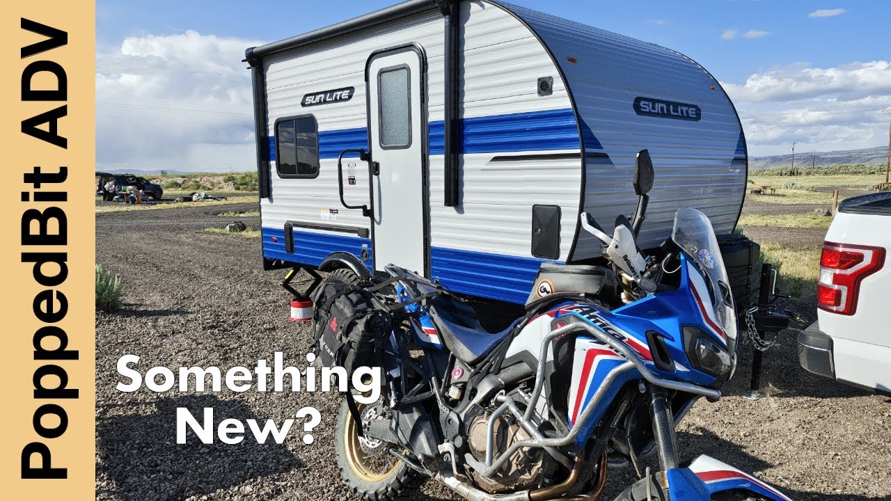 Мой новый мотобазовый лагерь! Обзор и первые впечатления от прицепа-транспортера | Sunlite 14THX ...