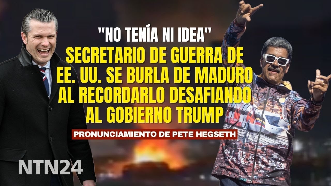 Secretario de Guerra de Estados Unidos se burla de Maduro al recordarlo desafiando al Gobierno Trump