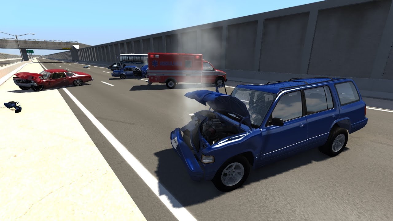 Multi-Vehicle Pileup Crashes 25 | BeamNG.drive
