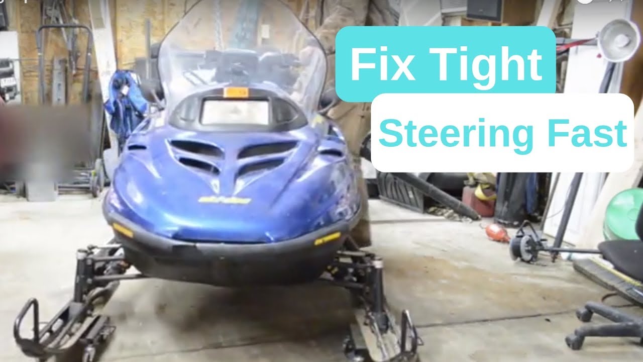 TIGHT STEERING FIX!Snowmobile/Skidoo steering repair.