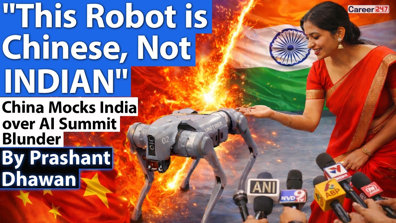 China Mocks India over Al Summit Blunder | What is  Galgotias University Controversy??