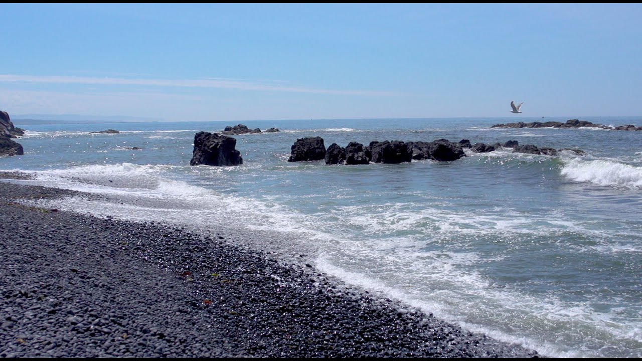 Cobble Beach - Waves & Cobblestones ASMR - 12 hrs