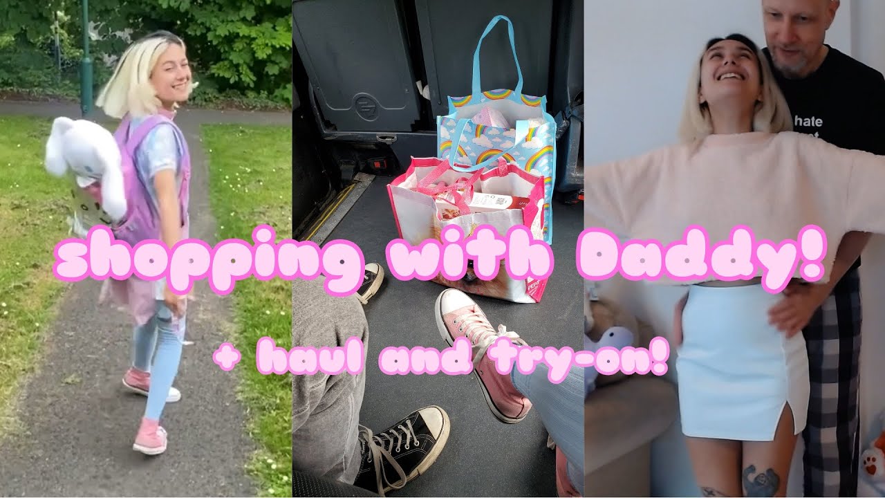 shopping with Daddy + haul and try on! ddlg abdl