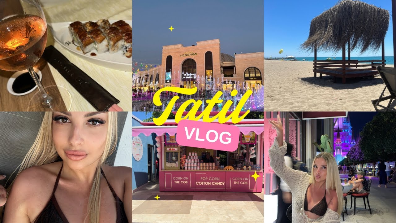 TATİL VLOG 🛥️🏝️TÜRKÇE ASMR