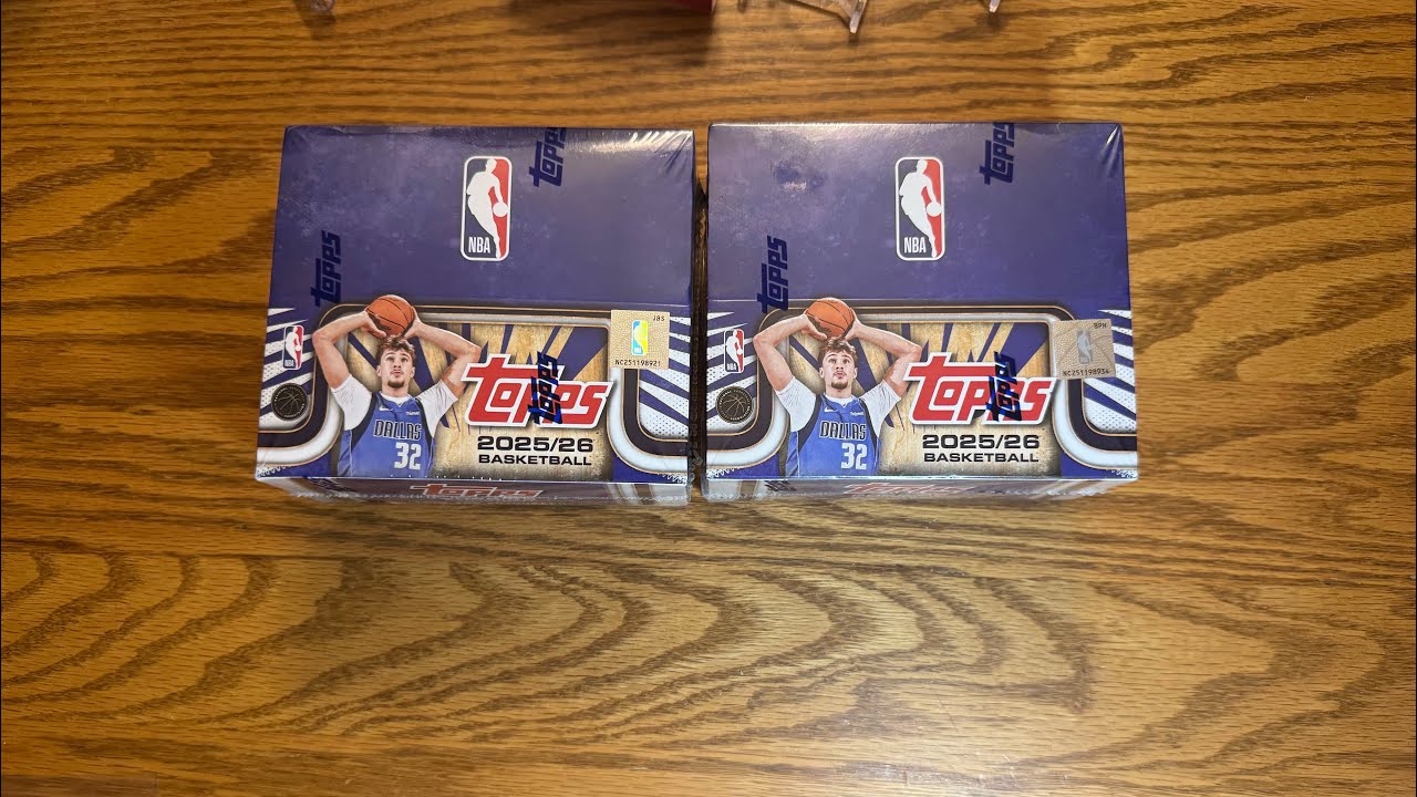 Открытие двух коробок с баскетбольными коктейлями Topps NBA сезона 2025-26 (распаковка и обзор)