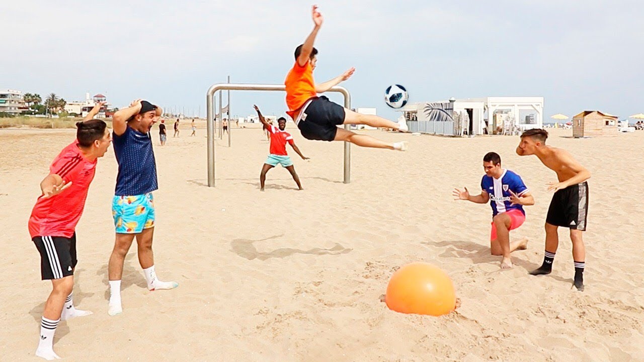 REMATES ACROBÁTICOS EN LA PLAYA CON LA ÉLITE!!