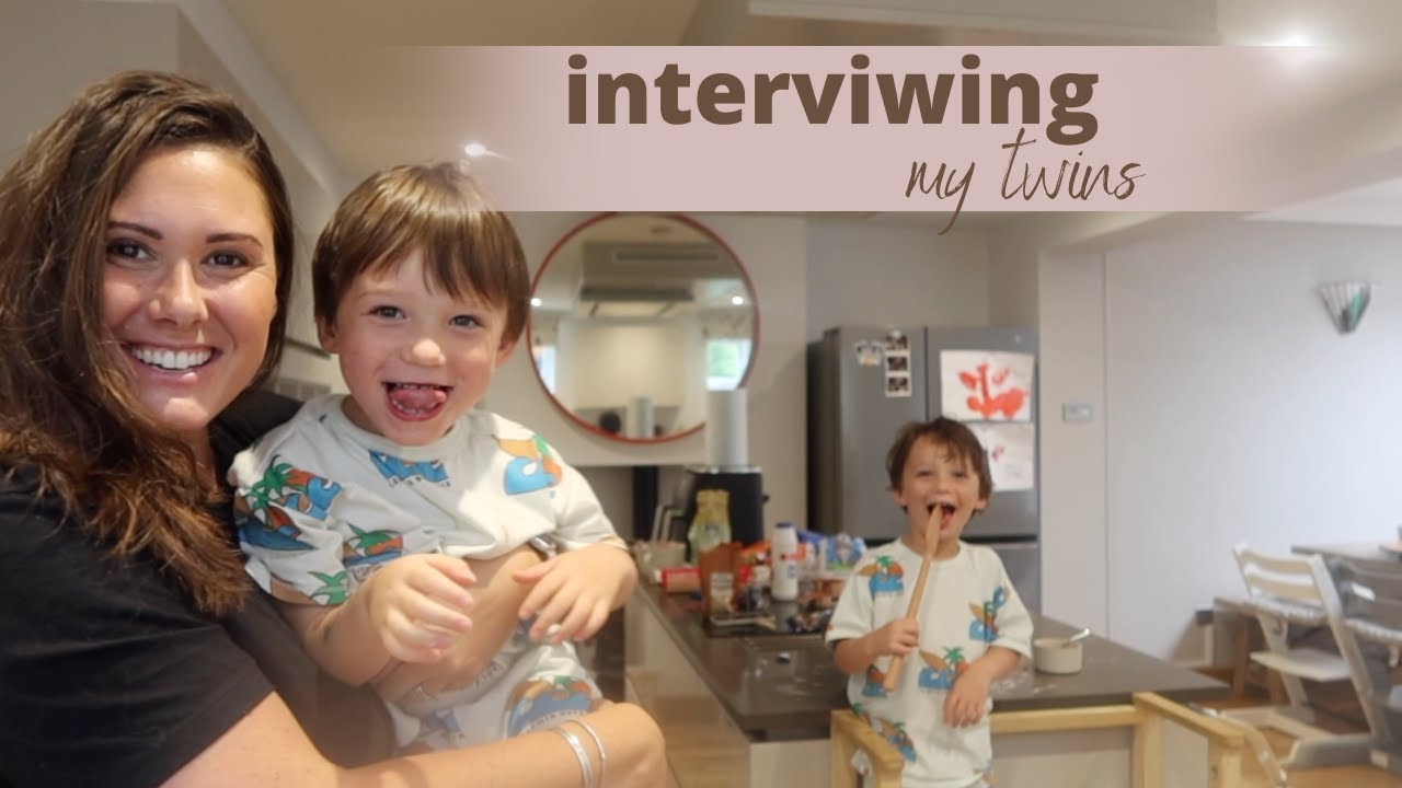 Interviewing my 4 year old twins