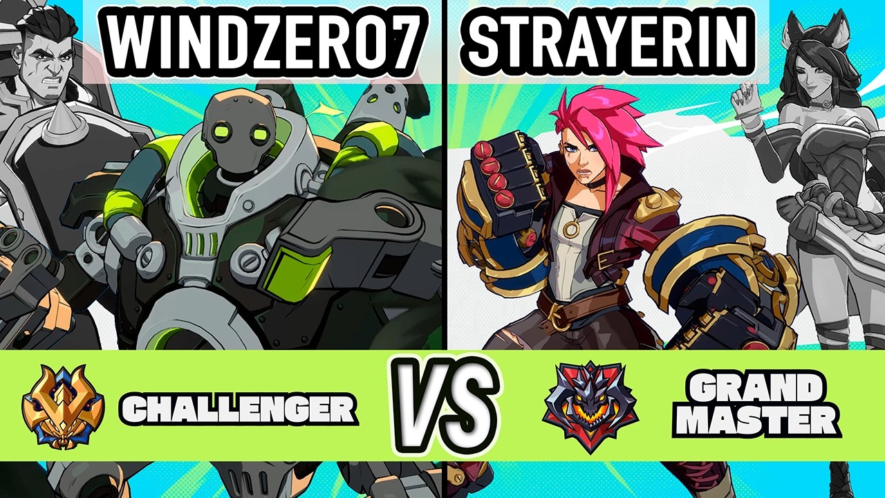 2XKO ▰ Windzero7 (Darius / Blitzcrank) vs StrayErin (Ahri / Vi) ▰ High Level Gameplay