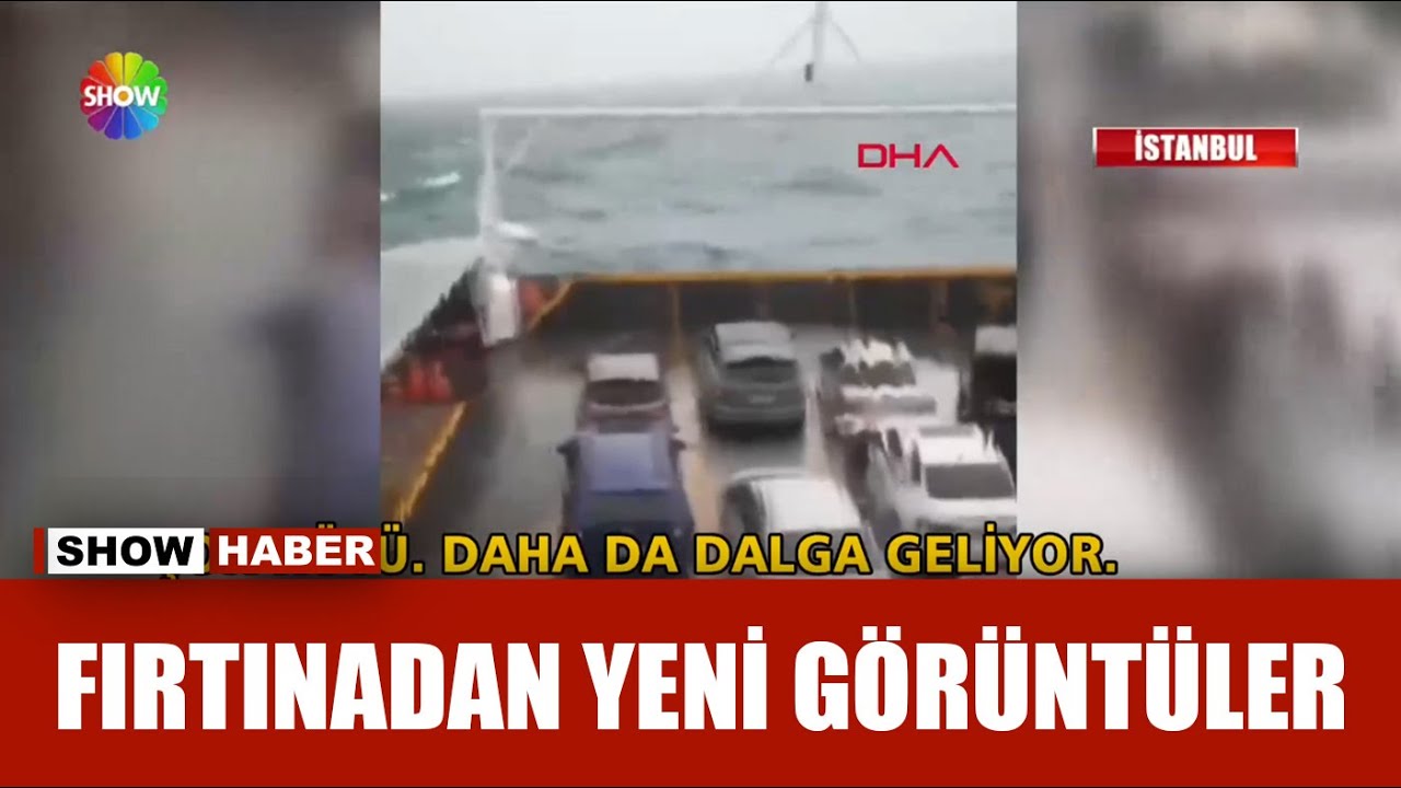 Arabalı vapur fırtınaya yakalandı!