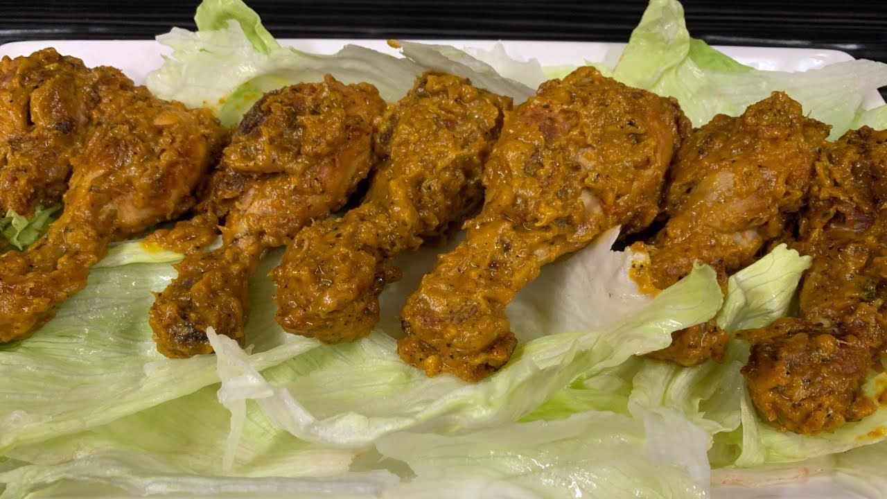 Piernas de pollo en salsa de mango