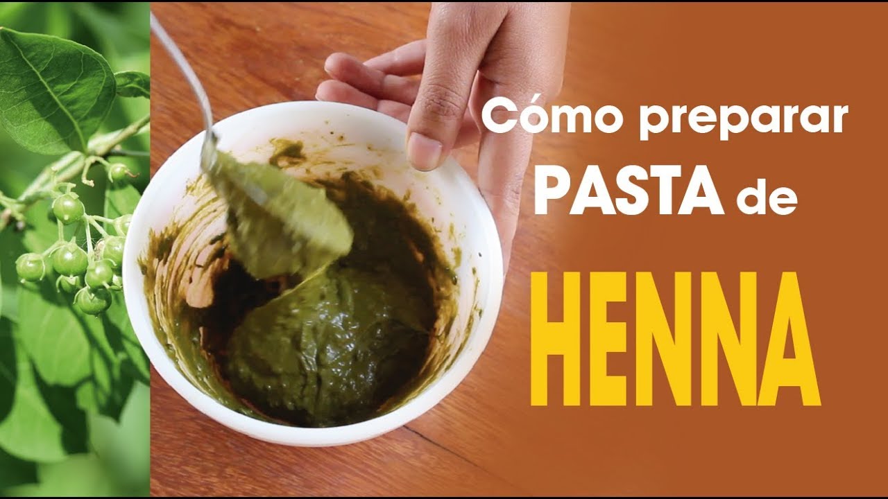 Cómo preparar pasta de henna para el cabello