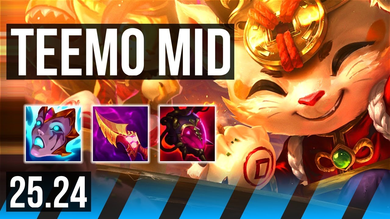 TEEMO vs YASUO (MID) | EUNE Grandmaster | 25.24