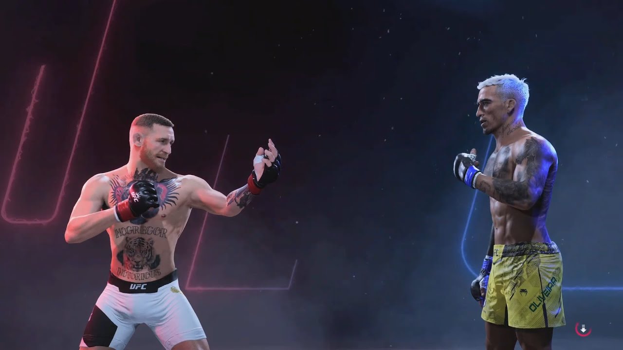 Prime McGregor vs Charles Oliveira - CPU vs CPU - UFC 5