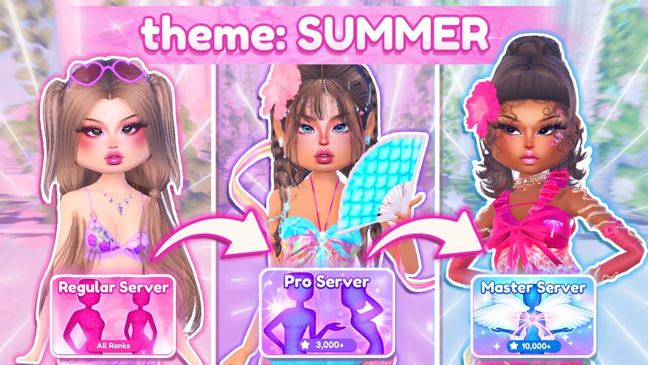 Buying the *SAME THEME* in REGULAR vs PRO vs MASTER SERVER in Dress To Impress!  | Roblox