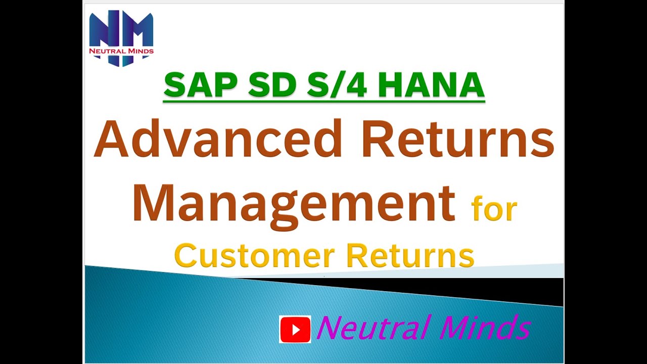 SAP SD S4 HANA Расширенное управление возвратами для клиентов