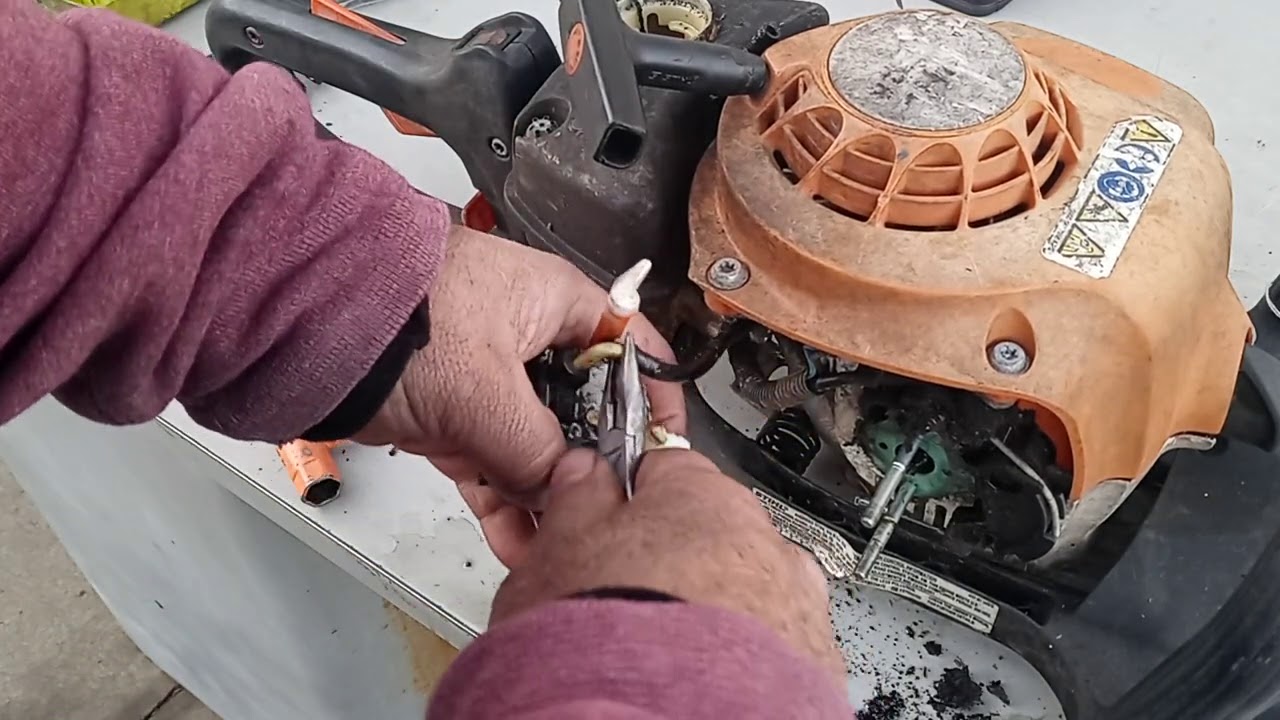 RDMJ.COMO LIMPIAR CARBURADOR HS82 STIHL  CORTASETOS