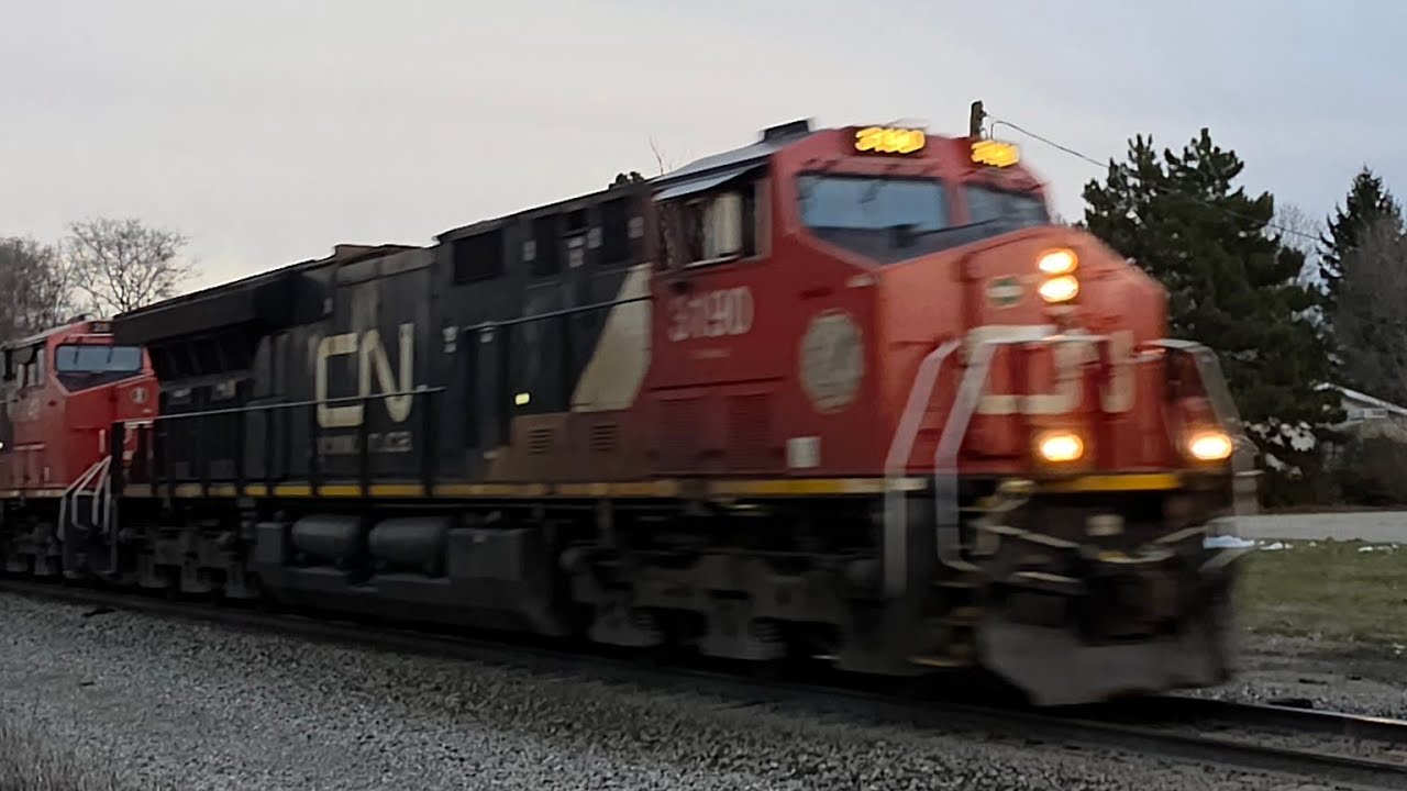 Canadian national westbound M399 3190+2849 Bancroft Michigan December 22 2025 