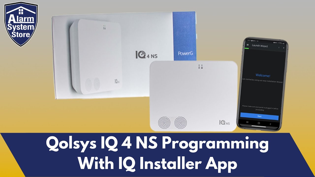 Qolsys IQ Panel 4 NS (No-Screen) Alarm System - Programming With The IQ Installer App