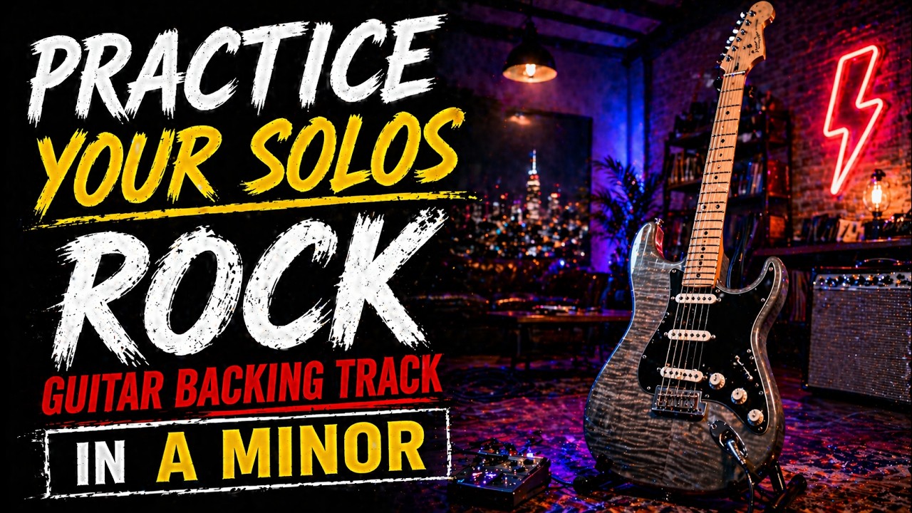 (Practice YOUR solo's) Rock Guitar Backing Track in A Minor