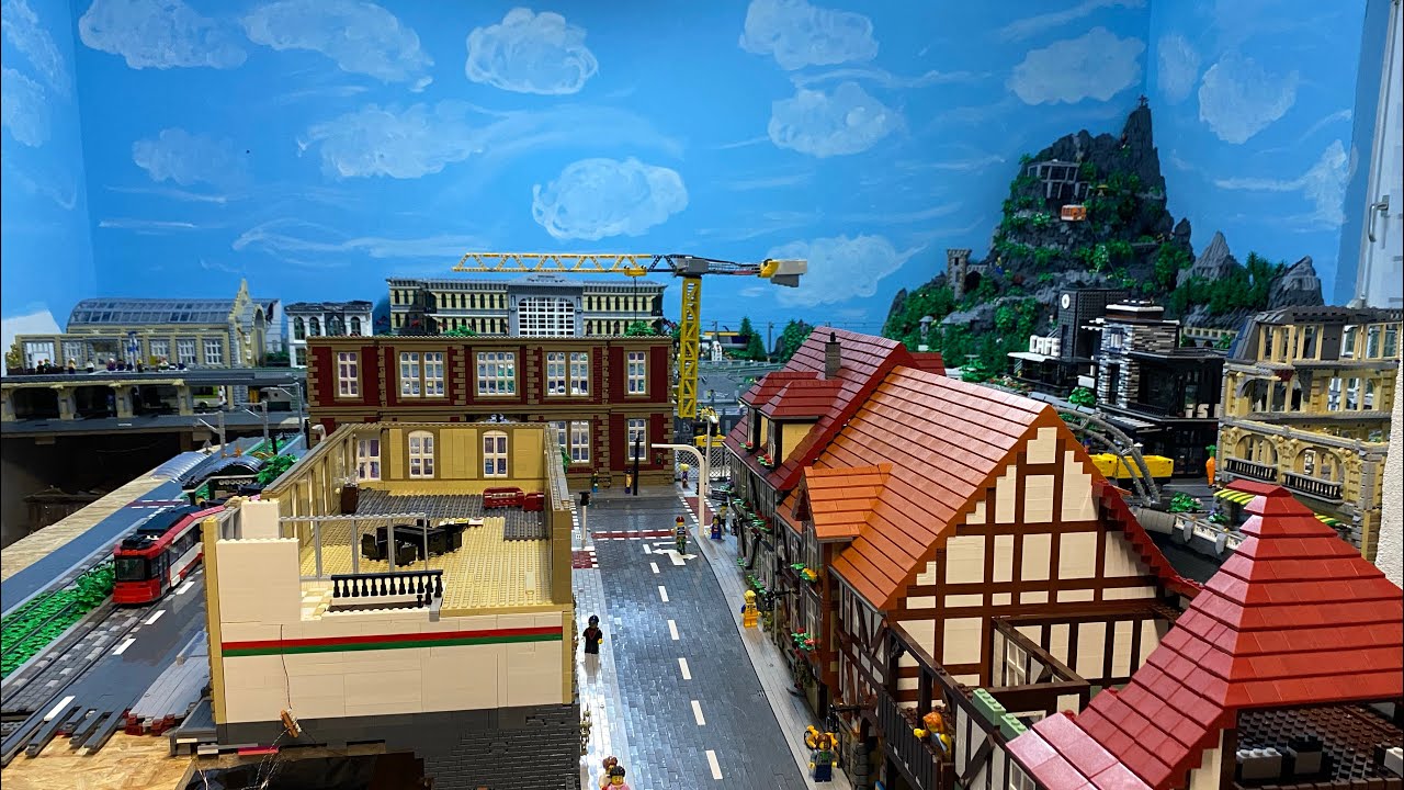 Großer Stadtrundgang mit Straßenbahnfahrt | Stadtplanung | LEGO® Klemmbaustein Stadt Baustein