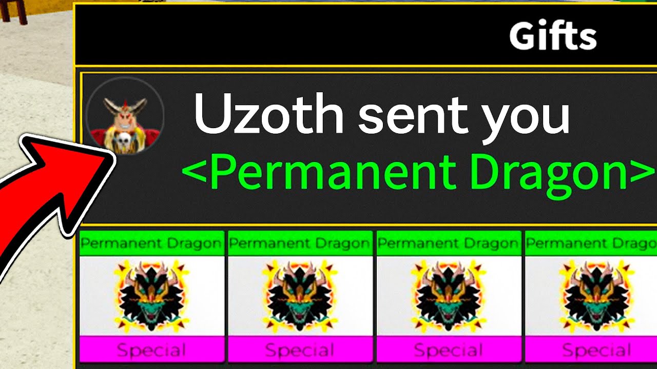 UZOTH Hat Mir FREE PERM DRAGON GESENDET In Blox Fruits!
