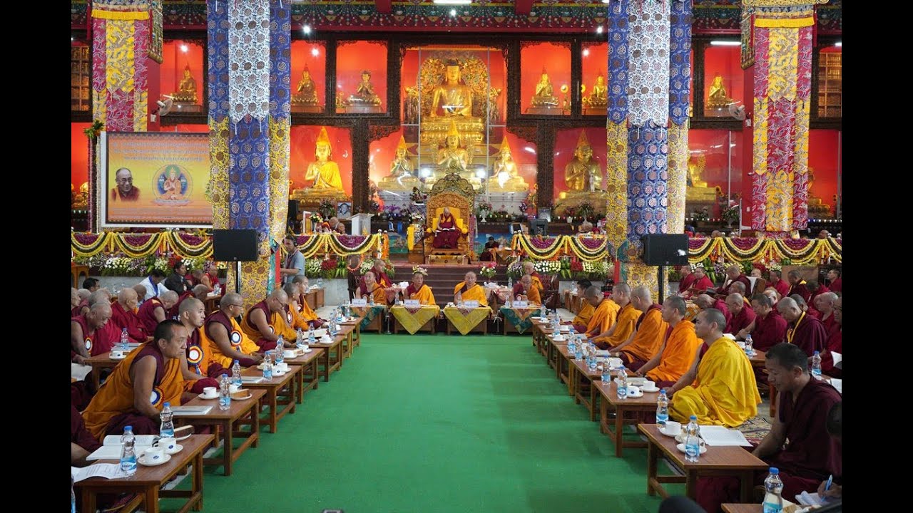 ༄༅། །༧གོང་ས་མཆོག་གིས་དབུ་མ་བཞི་བརྒྱ་པའི་བགྲོ་གླེང་ཚོགས་མགོན་དུ་ཆིབས་བསྒྱུར་བསྐྱངས་པ།