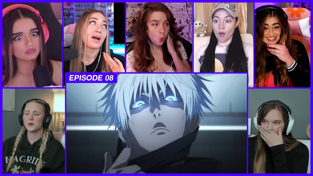 [GIRLS REACT] Gojo vs Jogo, Hanami, and Choso | JJK S2 Ep 8 Girl Reaction Mashup