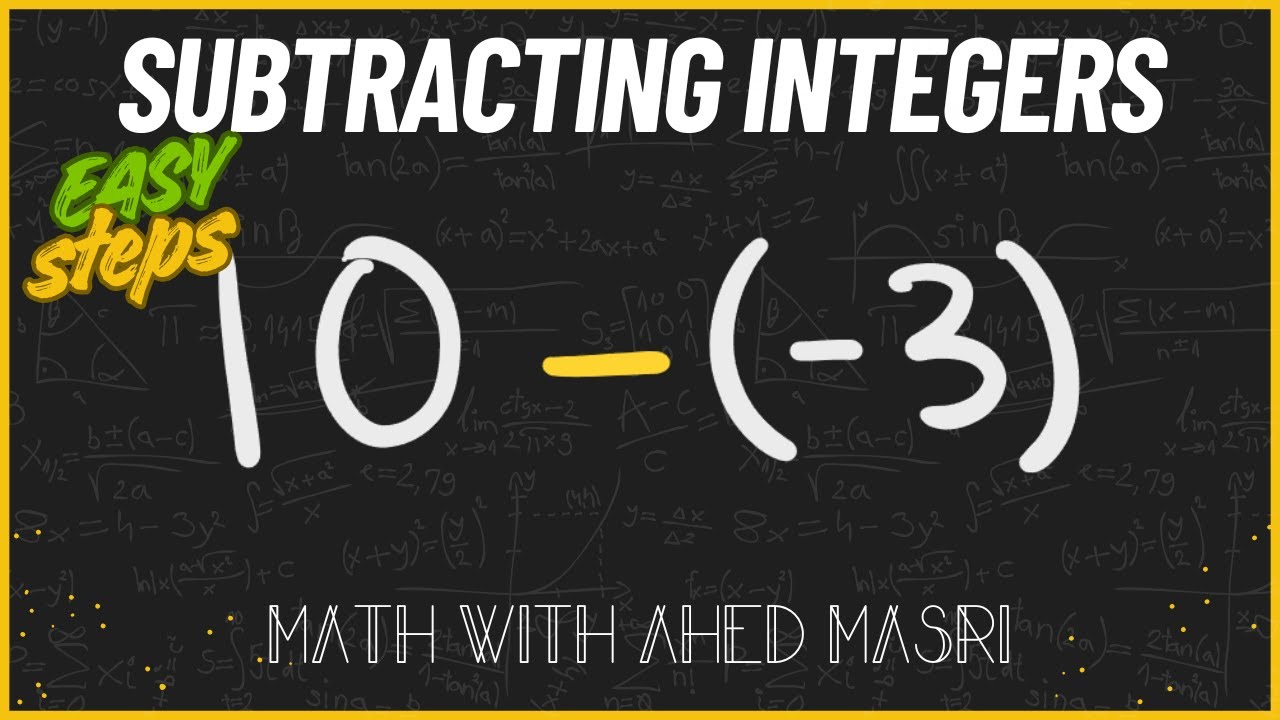Subtracting Positive & Negative Numbers Explained FAST