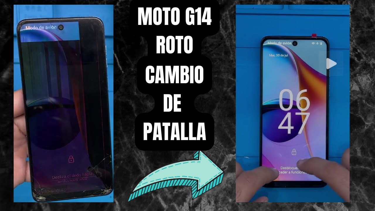COMO CAMBIAR PANTALLA MOTO G14 [BIEN EXPLICADO]
