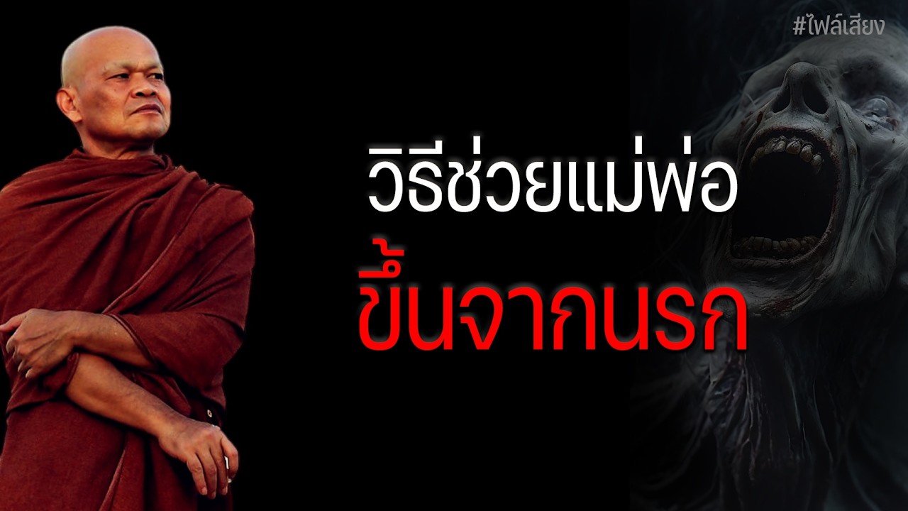 วิธีช่วยแม่พ่อขึ้นจากนรก  #หลวงพ่อมานพ