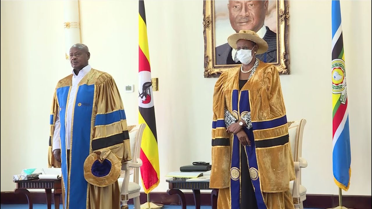 Museveni & First Lady Janet at virtual graduation ceremony of Busitema University, advise on Jobs
