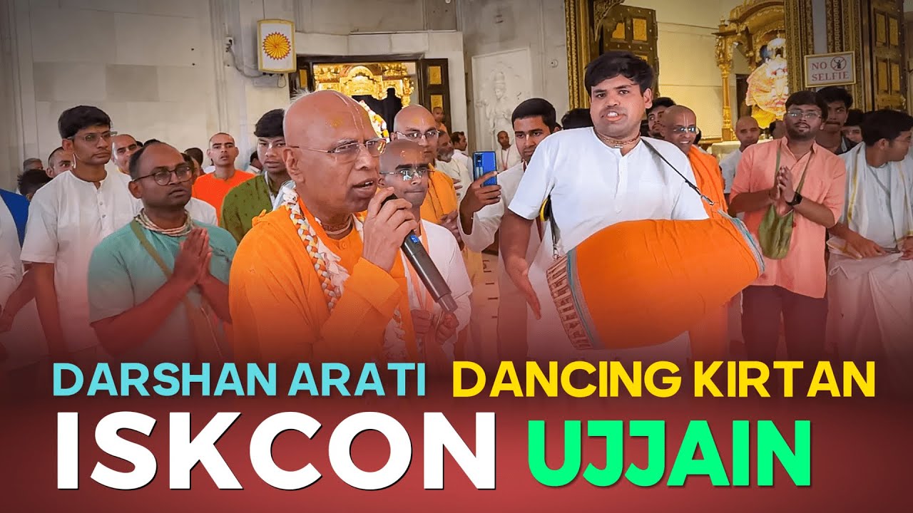 Darshan Arati Dancing Kirtan || 21-May-2024 @ISKCON Ujjain @LokanathSwamiOfficial